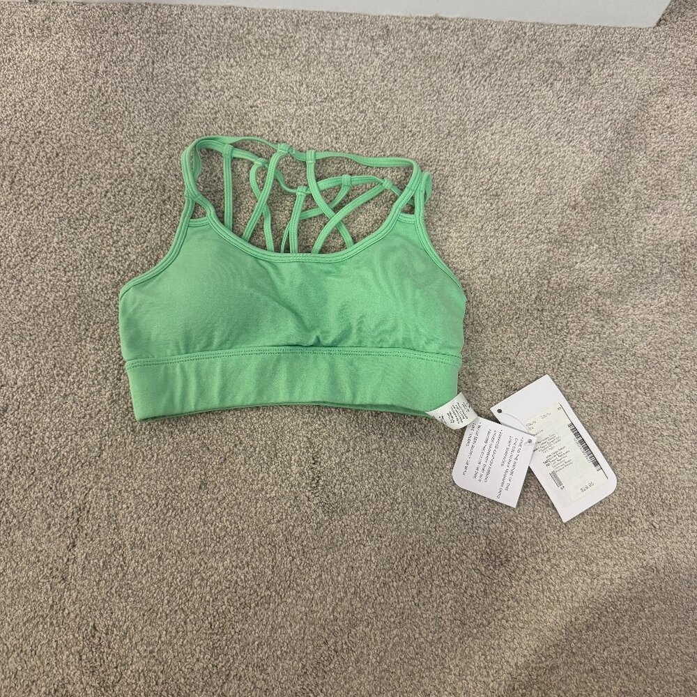NWT Fabletics Macey Sports Bra  Green Size XS